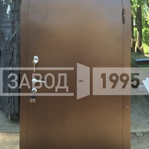 Арочная дверь с порошком и МДФ