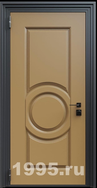 Стальная дверь с металлофиленкой и порошковым напылением RAL 1036 (тип №1)